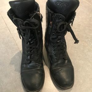Chanel Combat Boots